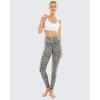 imageSTYLEWORD Womens Leggings High Waist Naked Feeling Pattern Yoga Pants Tummy Control Workout Running Elastic TightsLeopard19088M