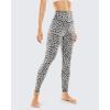 imageSTYLEWORD Womens Leggings High Waist Naked Feeling Pattern Yoga Pants Tummy Control Workout Running Elastic TightsLeopard19088M