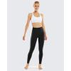 imageSTYLEWORD Womens Leggings High Waist Naked Feeling Yoga Pants FullLength Tummy Control Workout Running Elastic TightsBlackS