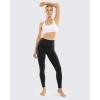 imageSTYLEWORD Womens Leggings High Waist Naked Feeling Yoga Pants FullLength Tummy Control Workout Running Elastic TightsBlackS