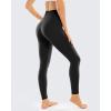 imageSTYLEWORD Womens Leggings High Waist Naked Feeling Yoga Pants FullLength Tummy Control Workout Running Elastic TightsBlackS