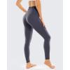 imageSTYLEWORD Womens Leggings High Waist Naked Feeling Yoga Pants FullLength Tummy Control Workout Running Elastic TightsGreyL