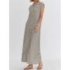 imagechouyatou Womens Baggy Contrast Striped Wide Leg Jumpsuit Button Down Dressy Overall Romper PantsBlack