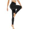 imageSTYLEWORD Womens Leggings High Waist Naked Feeling Yoga Pants FullLength Tummy Control Workout Running Elastic TightsBlackS