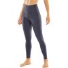 imageSTYLEWORD Womens Leggings High Waist Naked Feeling Yoga Pants FullLength Tummy Control Workout Running Elastic TightsGreyL