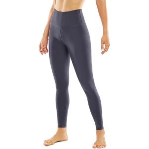 imageSTYLEWORD Womens Leggings High Waist Naked Feeling Yoga Pants FullLength Tummy Control Workout Running Elastic TightsGreyL