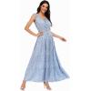 imageOSTOO Womens 2025 Summer Boho Floral Print Tiered Casual Flowy Long Maxi DressBlue