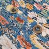 imageOSTOO Womens 2025 Summer Boho Floral Print Tiered Casual Flowy Long Maxi DressBlue Cashew Floral
