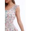 imageOSTOO Womens 2025 Summer Boho Floral Print Tiered Casual Flowy Long Maxi DressBlue Flower