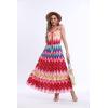 imageOSTOO Womens 2025 Summer Boho Floral Print Tiered Casual Flowy Long Maxi DressColor Striped