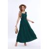 imageOSTOO Womens 2025 Summer Boho Floral Print Tiered Casual Flowy Long Maxi DressDark Green