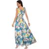 imageOSTOO Womens 2025 Summer Boho Floral Print Tiered Casual Flowy Long Maxi DressFloral Blue