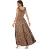 imageOSTOO Womens 2025 Summer Boho Floral Print Tiered Casual Flowy Long Maxi DressKhaki