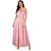 imageOSTOO Womens 2025 Summer Boho Floral Print Tiered Casual Flowy Long Maxi DressPink Plaid