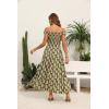 imageOSTOO Womens 2025 Summer Boho Floral Print Tiered Casual Flowy Long Maxi DressPrint Light Green