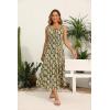imageOSTOO Womens 2025 Summer Boho Floral Print Tiered Casual Flowy Long Maxi DressPrint Light Green