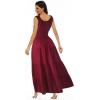 imageOSTOO Womens 2025 Summer Boho Floral Print Tiered Casual Flowy Long Maxi DressWine Red