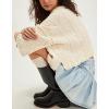 imagechouyatou Womens Denim Pleated A Line Mini Skirt High Elastic Waisted Button Ruffle Jean Short SkirtLight Blue