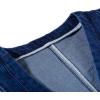imagechouyatou Womens Stretchy VNeck Button Up Unlined Denim Waistcoat Vest XSmall Blue