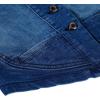 imagechouyatou Womens Stretchy VNeck Button Up Unlined Denim Waistcoat Vest XSmall Blue