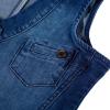 imagechouyatou Womens Stretchy VNeck Button Up Unlined Denim Waistcoat Vest XSmall Blue