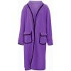 imagechouyatou Womens Fall Winter Open Front Fuzzy Sherpa Fleece Maxi Coat Duster Cardigan JacketPurple