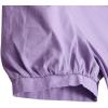 imagechouyatou Womens Summer Casual Puff Sleeve Midi Long Cotton Dress Swing Empire Waist Tiered ALine DressPurple