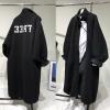 imagechouyatou Womens Warm Winter Fleece Sherpa Mid Long Jacket Stand Collar Teddy Faux Fur Cardigan CoatBlack