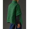 imagechouyatou Womens Oversized Pullover Puffer Jacket Quilted Lightweight Stand Collar Winter Padded Coat TopsDark Green