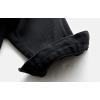 imagechouyatou Womens Casual Light Button Up Candy Color Short Denim Trucker JacketBlack