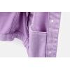 imagechouyatou Womens Casual Light Button Up Candy Color Short Denim Trucker JacketPurple