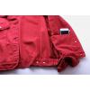 imagechouyatou Womens Casual Light Button Up Candy Color Short Denim Trucker JacketRed