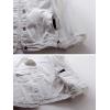 imagechouyatou Womens Casual Light Button Up Candy Color Short Denim Trucker JacketWhite