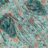 imageOSTOO Womens 2025 Summer Short Sleeves Boho Floral Print Tiered Casual Flowy Long Maxi DressGreen Flower