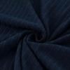 imagechouyatou Womens 2 Piece Outfits Rib Knit Long Sleeve Crop Top Sweater Wide Leg Pants Matching SetsNavy Blue