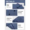 imagechouyatou Womens Winter Single Breasted Stand Collar Wool Coat Business Casual Wool Blend OvercoatBlue