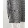 imagechouyatou Mens Plaid Pattern Wool Blazer Sports Coat Casual Notched Lapel Single Breasted Wool Pea CoatBrown