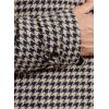 imagechouyatou Mens Winter Houndstooth Wool Coat Business Casual Single Breasted Long Wool Blend Trench CoatDark Apricot