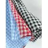 imagechouyatou Womens Casual Elastic Waist Plaid Skirt Gingham Swing Pleated Midi Long Skirt with PocketsRed