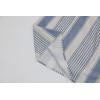 imagechouyatou Womens Vertical Striped High Waist Maxi Skirt Vintage Floral Cotton Long Skirt with PocketsBlue