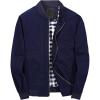 imagechouyatou Mens Classic Fit Cotton Lightweight Bomber Jacket Small Blue
