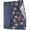 imagechouyatou Womens Floral Printed Cotton Linen Crop Pants Baggy Elastic Waist Wide Leg Palazzo TrousersApricot