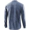 imagechouyatou Mens Vintage Tie Dye LaceUp Notch Neck Hippie Pullover Henley Shirt XXLarge Blue