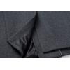imagechouyatou Mens Classic Notched Collar Double Breasted Wool Blend Pea Coat Medium LongGrey