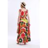 imageOSTOO Womens 2025 Summer Sleeve Boho Floral Print Casual Loose Flowy Maxi DressColorSun Flowers