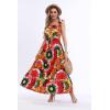 imageOSTOO Womens 2025 Summer Sleeve Boho Floral Print Casual Loose Flowy Maxi DressColorSun Flowers