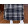 imagechouyatou Women Fall Winter Elastic High Waist Plaid Skirt ALine Maxi Long Wool Pencil Skirt with SplitBlue