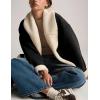 imagechouyatou Women Shawl Collar Sherpa Lined Faux Suede Leather Jacket Motorcycyle Dressy Casual Winter CoatBlack