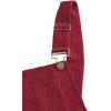 imagechouyatou Womens Fall Corduroy Overall Dress Adjustable Strap A Line Flare Pinafore Midi Jumper DressRed