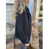 imagechouyatou Womens Retro Lapel Double Breasted Wool Coat Business Casual Wool Blend Pea Coat OvercoatBlack